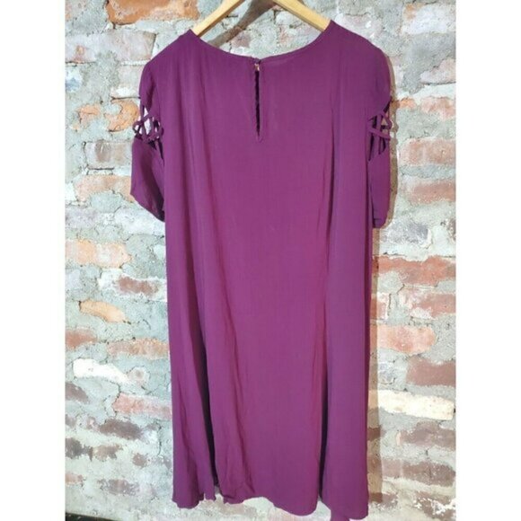 Torrid Womens 1 Purple Shirt Plus Size Top Blouse - Picture 2 of 3